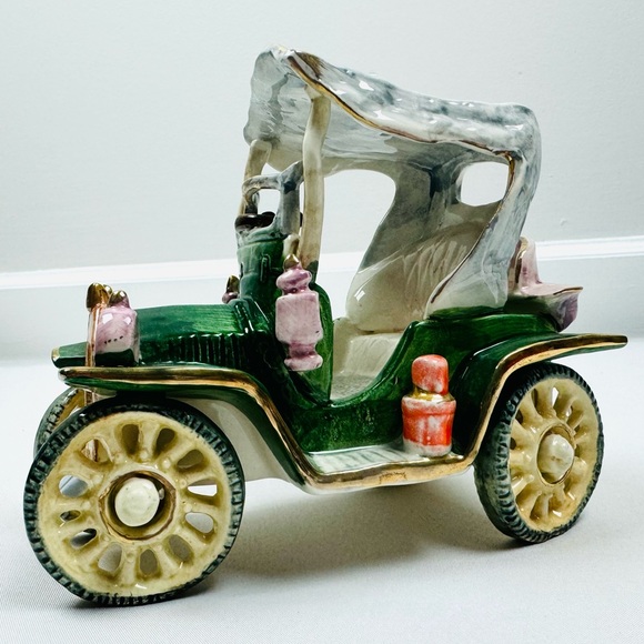 VTG Capodimonte Antique Jalopy Old Model-T Car - Picture 2 of 14
